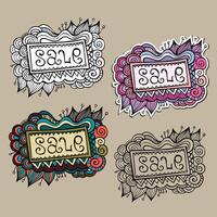 Set of Sale Nature vector Labels