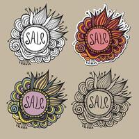 Set of Sale Nature vector Labels