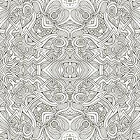 Abstract vector decorative nature ethnic hand drawn pattern