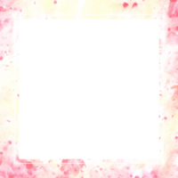 abstrato quadro, Armação modelo com aguarela Rosa amarelo e rosa manchas salpicos mão pintado ilustração fundo. Projeto base para Casamento convites, cumprimento cartões, bandeiras, logotipos, imprime. png