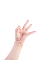 hand on isolated background clipping path png