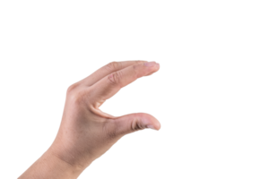 Hand auf isoliert Hintergrund Ausschnitt Pfad png