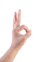 Hand auf isoliert Hintergrund Ausschnitt Pfad png