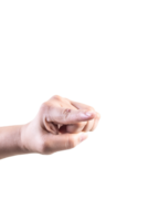 Hand auf isoliert Hintergrund Ausschnitt Pfad png