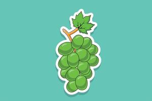 Green Grape Fruit Sticker Green Grape Fruit Sticker