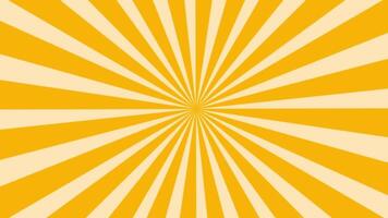 Comic background animation, vintage pop art background, with animated radial rays and dots pattern. Motion graphics and digital composition video