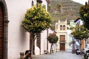 August 1, 2019. La Laguna Old Town Center in Tenerife, Canary Islands, Spain photo