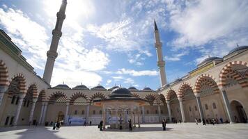 tacchino Istanbul 12 gennaio 2023. camlica moschea maggiore moschea nel Asia video