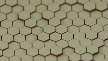 une proche en haut de une hexagonal modèle de hexagones video