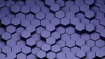 une 3d image de hexagonal cubes video