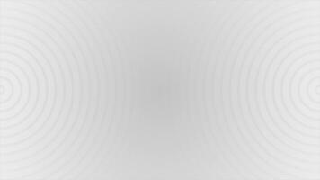 Simple and elegant repeating circular lines white color geometrical looped background video