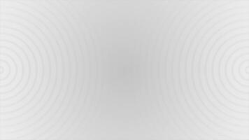 Simple and elegant repeating circular lines white color geometrical looped background video