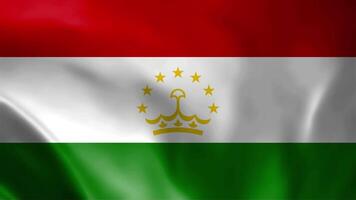 Tajikistan flag waving animation, perfect looping, 4K video background, official colors, looping National Tajikistan flag animation background 4k best choice and suit for your footage