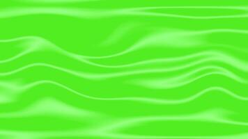 green Satin Cloth Waving, abstract background with waves video