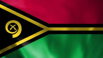 Vanuatu National Flag animation High Quality Waving Cloth Animation video