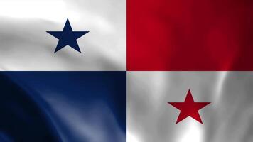 magnifique Panama drapeau vidéo. 3d drapeau agitant vidéo. Panama drapeau HD résolution video