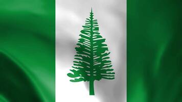 Norfolk Island flag waving animation, perfect looping, 4K video background, official colors, looping National Norfolk Island flag animation background 4k best choice and suit for your footage