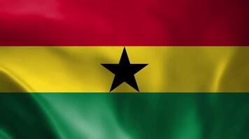 Ghana bandiera agitando animazione, Perfetto looping, 4k video sfondo, ufficiale colori, looping nazionale Ghana bandiera animazione sfondo 4k migliore scelta e completo da uomo per il tuo metraggio
