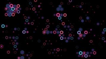 Animated VJ background from neon rhombs video