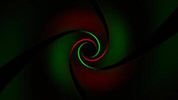 verde e rosso inverso spirale neon tunnel sfondo vj ciclo continuo video