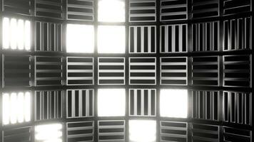 White Cube Strobes Background VJ Loop video