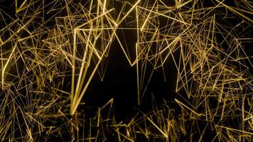 Gold Structures Background VJ Loop video