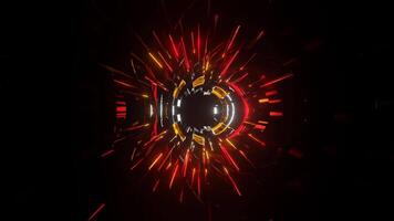 rood en oranje en wit blackhole singulariteit beetje achtergrond lus video