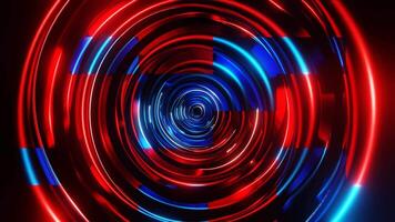 Red and Blue Floating Circles Background VJ Loop video