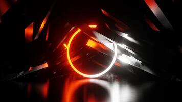 Orange and White Abstract Environment Background VJ Loop video