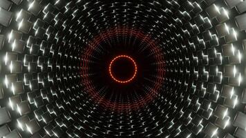 Silver with Orange Cylindrical Mechanism Background VJ Loop video