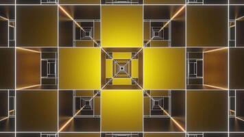 Gold and White Square Output Background VJ Loop video