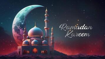 Ramadã kareem animação video