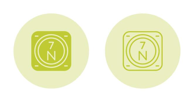 nitrógeno vector icono