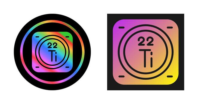 titanio vector icono