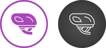 Smart Bike Helmet Vector Icon