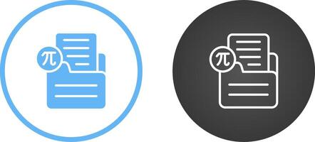 Document Insert Formula Vector Icon