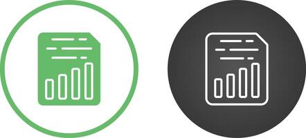 Document Insert Chart Vector Icon