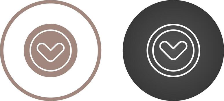 Angle Down Vector Icon