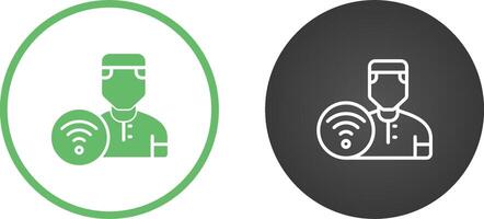 Wifi User Vector Icon