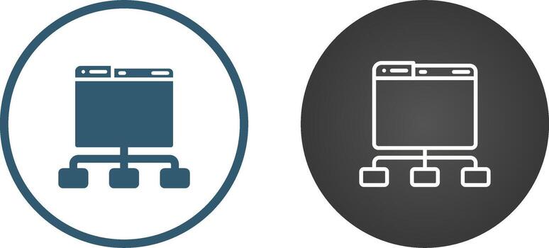 icono de vector de red