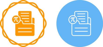 Document Insert Formula Vector Icon