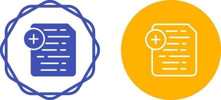 Document Insert Icon Vector Icon