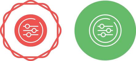 Equalizer Circle Vector Icon