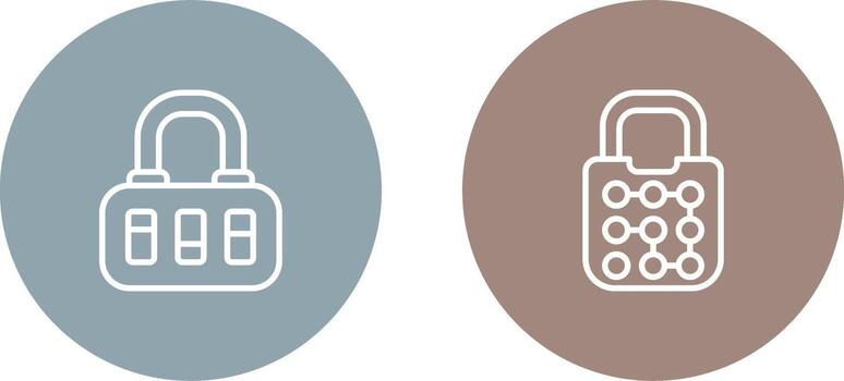 icono de vector de bloqueo de patrón