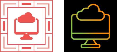 icono de vector de computación de borde