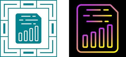 Document Insert Chart Vector Icon