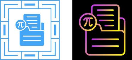 Document Insert Formula Vector Icon
