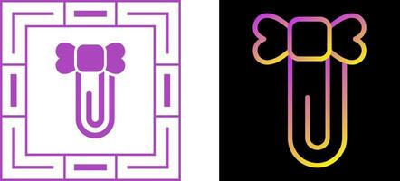Paperclip with ribbon Vector Icon