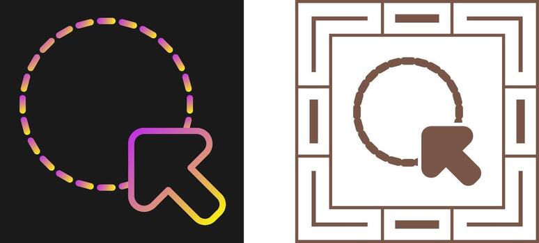 selección vector icono