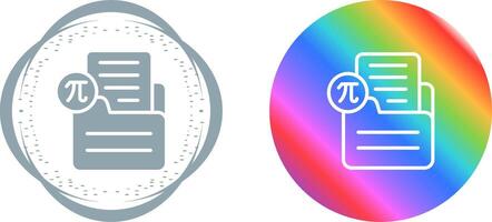 Document Insert Formula Vector Icon
